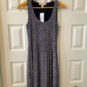 NWT Michael Kors, maxi dress, size xs, colour navy/white